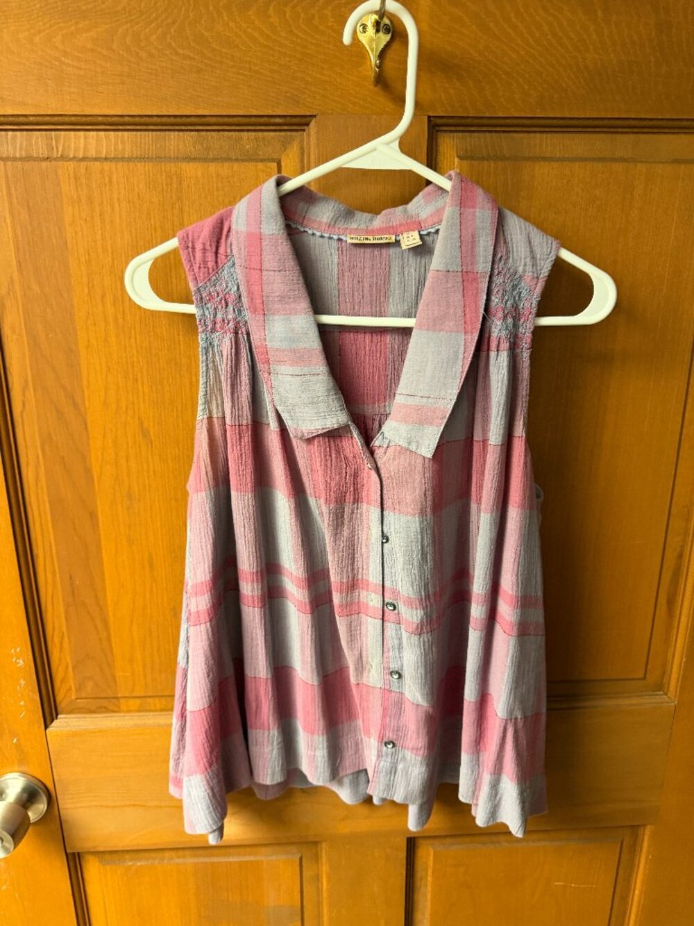 Holding Horses Women's Purple/Gray Sleeveless Top Size 4 In Great Shape!!